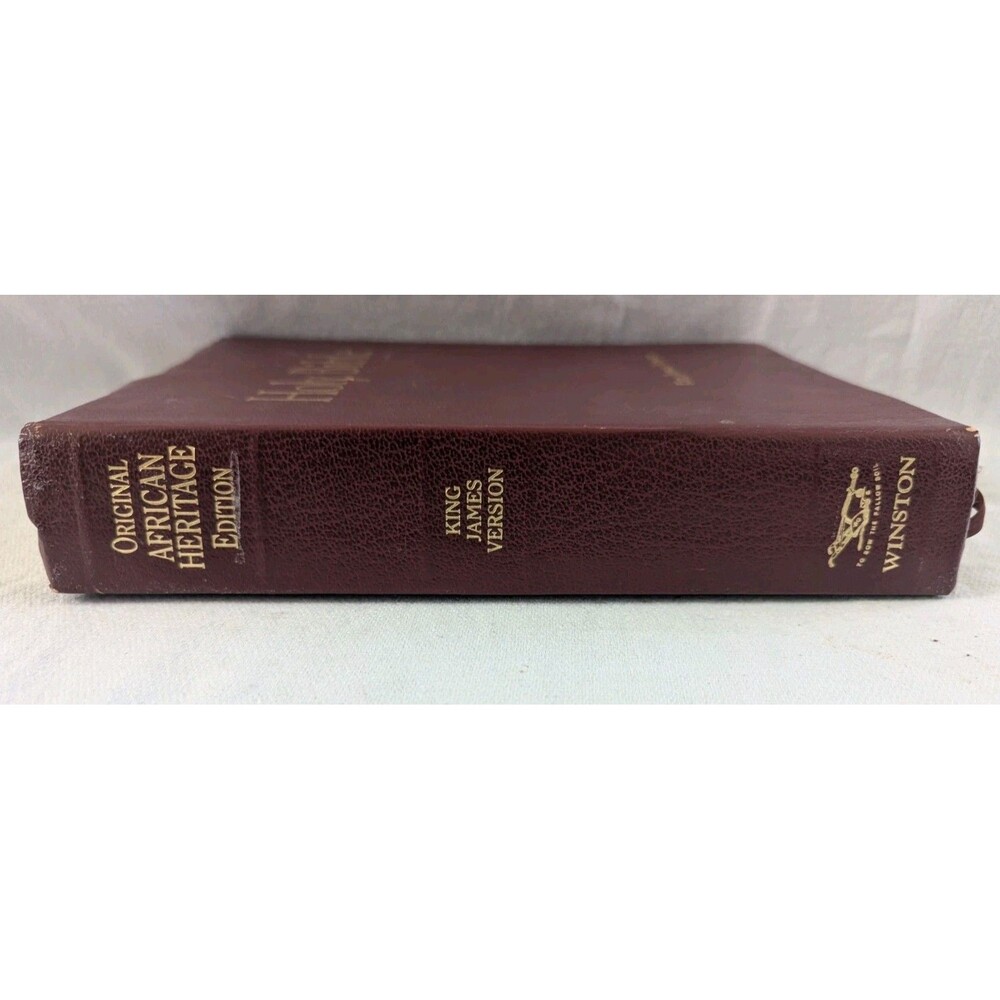 Original African Heritage Edition Study Bible KJV 1993 Burgundy Bonded Leather